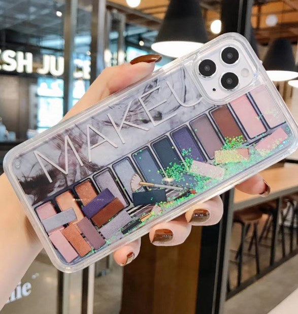 Fashion Liquid Eyeshadow Palette Phone Case for iPhone 11